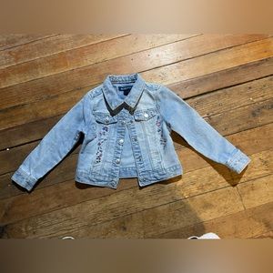 Girls size 6 blue jean jacket